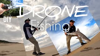 Beach Drone Fishing Hack DIY bait Dropper Monster PB Gummy Shark ep133 [upl. by Arednaxela522]