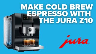 Watch the Jura Z10 make onetouch cold brew drinks [upl. by Nosniv583]