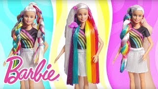 Barbie  Barbie Rainbow Sparkle Hair Demo Video [upl. by Kidd991]