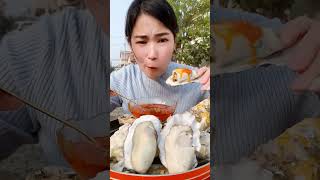 oysters asmr sas mukbang asmreating rawoysters eatingsounds short [upl. by Ecyar]