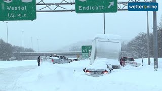 Wintersturm im Osten der USA 18122020 [upl. by Aelhsa]