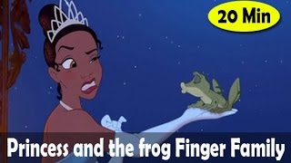 The Princess And The Frog Cartoon  Finger Family Children Nursery Rhymes  20 Minutes Episode [upl. by Eikkin]