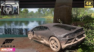 Rebuilding Lamborghini Huracan Performante 1185HP  Forza Horizon 5  Steering Wheel Gameplay [upl. by Sherie]