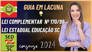 LEI COMPLEMENTAR Nº 17098 COMO GABARITAR ESSE CONTEÚDO NO CONCURSO SEDSC 2014 LEI EDUCAÇÃO SC [upl. by Nolahp]