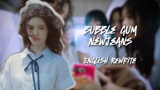 BUBBLE GUMNEWJEANS fanmade english rewrite version  lyrics in description [upl. by Junno]