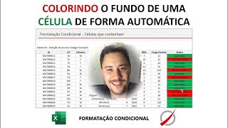 FORMATAÇÃO CONDICIONAL  COMO COLORIR O FUNDO DA CÉLULA DE FORMA AUTOMÁTICA [upl. by Publea115]