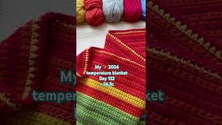 Day 152 of my 2024 temperatureblanket handmade crochet crochetblanket hekle häkeln love art [upl. by Aniela139]