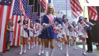 Majorettes March Stars and Stripes 1970s Americana 35mm [upl. by Ahsoyek]