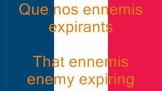 La Marseillaise French National Anthem FrEn [upl. by Nebuer]