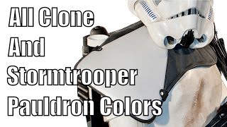 All Clone and Stormtrooper Pauldron Colors [upl. by Emmeline]