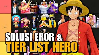 ONE PIECE BURNING WILL ENGLISH TIER LIST EARLY GAME amp SOLUSI EROR  OPBW ENG [upl. by Trella]