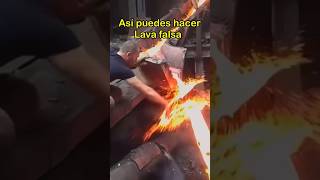 Así puedes hacer lava falsa lavafalsa [upl. by Akaya]