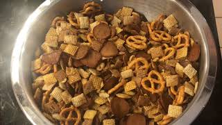 Homemade Chex Mix Recipe for a Crowd [upl. by Ahsert]