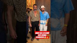 SUNNY DEOL amp BOBBY DEOL CELEBRATE DIWALI AT MUMBAI HOUSE  shorts [upl. by Sephira956]