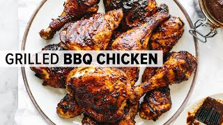 BBQ CHICKEN  ultimate barbecue chicken on the grill [upl. by Tempest107]