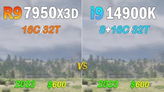 intel i9 14900K vs AMD Ryzen 9 7950X3D  Which one is the king [upl. by Anawot]