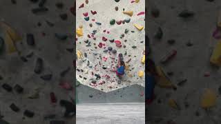 V1 Overhang Bouldering Route Momentum Silver Street Houston TX [upl. by Sitoiganap]