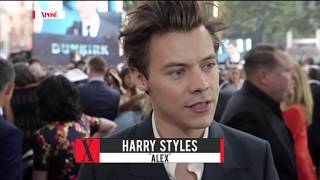 Harry Styles Cillian Murphy amp Barry Keoghan Interview at Dunkirk Premiere  Red Carpet [upl. by Harvard141]