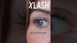 Xlash Serum  Our lashes are longer thicker and fuller 🤩 Xlash EyelashSerum NaturalBeauty [upl. by Odraccir]