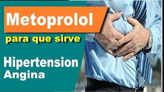 METOPROLOL para que sirve reacciones angina hipertension [upl. by Rosanne]