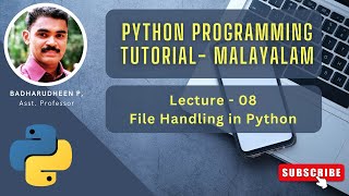 08  File Handling in Python [upl. by Ennahoj840]