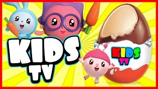 Kids Tv Surprise eggs  BabyRiki New cartoon Kinder surprise [upl. by Bibah]