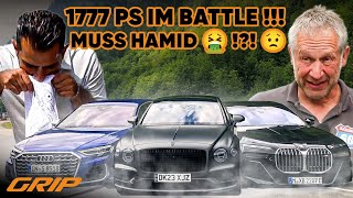 LUXUSPOWERLimo3🤜🤛💥🔥Niki amp Hamid Bentley vs Audi vs BMW 🤜 😲🏁🏎️ I GRIP [upl. by Siuluj]