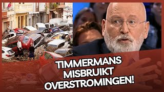 Timmermans amp klimaatdeuger Kröger misbruiken overstromingen Valencia voor politiek gewin [upl. by Roderica]