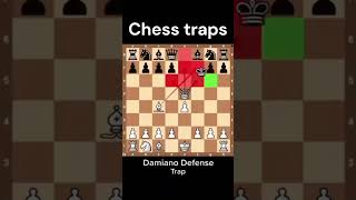 Damiano Defense Trap Made with Clipchamp [upl. by Yddub853]