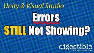 Unity Errors and IntelliSense STILL Not Working even after changing External Tools Try this Fix [upl. by Nosnibor]