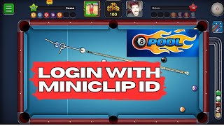 How to Login 8 Ball Pool with Miniclip ID 2024 [upl. by Nohsram267]