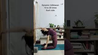 Ek Pad Urdhav Ushtrasan Half Camel Pose one leg extended yoga shortsfeed ytshortsindia fitness [upl. by Cyrille]