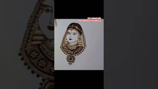 Latest very beautiful bride face mehndi design dulhan banana sikhe shorts ytshorts youtubeshorts [upl. by Ahsiki]