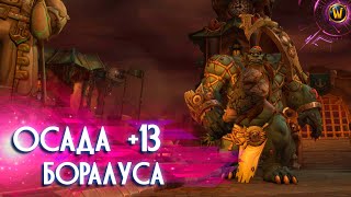 WOW  ОСАДА БОРАЛУСА 13  ДРУИД ТАНК POV  ПУГИ БЕЗ ВОЙСА TWW СЕЗОН 1 [upl. by Ramunni145]