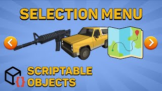 LEVELCARWEAPON Selection with Unity Scriptable Objects [upl. by Jenine82]