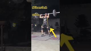 100kgcleanjerk ytshort youtubeshorts foryou motivation weightlifting Olympics sports power [upl. by Noitsirhc36]