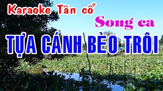 Karaoke tân cổ TỰA CÁNH BÈO TRÔI  SONG CA Minh Vương  Bích Hạnh [upl. by Ugo]