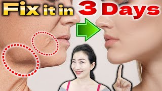 How to Lose Jowls and get a Firm Defined Jawline in 3 DAYS [upl. by Ahsaela]