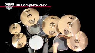 Sabian B8 Complete Pack Cymbal Demo [upl. by Adniral]