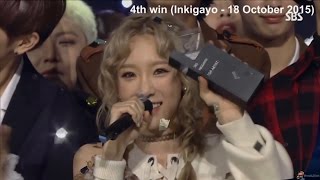 TAEYEON 태연 I 9 SHOW WINS COMPILATION [upl. by Ecinaej]