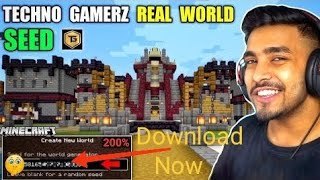 Im Find Techno Gamerz Minecraft World Seed Jaldi Se Jaake Dekho Techno Gamerz 20million Surprise [upl. by Ylerebmik282]