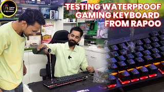 TESTING WATERPROOF KEYBOARD BY RAPOO  Ft Toshif and Abuzar [upl. by Bridie]