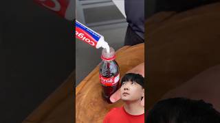 Funny video 😁 Putting Toothpaste in cola is magic lifehack shotrs [upl. by Htebesile]