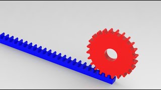 RACK AND PINION MECHANISM IN CREO  CREO MECHANISM TUTORIALS [upl. by Randene162]