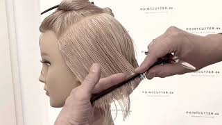 How to cut GRADUATED BOB with asymmetrical layers around the face  Haircut Tutorial [upl. by Lapotin]