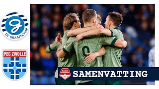 Samenvatting De Graafschap  PEC Zwolle  Keuken Kampioen Divisie [upl. by Eronaele696]