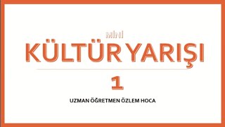 Yeni Seri KÃœLTÃœR YARIÅI 1 [upl. by Lyall570]