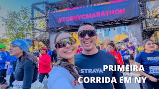 MINHA PRIMEIRA MARATONA ep 2  CORRIDA EM NY  preparação pra maratona  passeando por NY [upl. by Avraham]