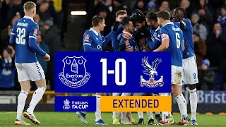 EMIRATES FA CUP EXTENDED HIGHLIGHTS EVERTON 10 CRYSTAL PALACE [upl. by Nauj]