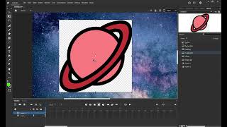 شرح صاروخ في الفضاء  Adobe Animate 2024 [upl. by Mihalco]